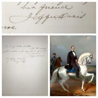 1867 Jefferson Davis Prison Letter Civil War Confederate President Lincoln