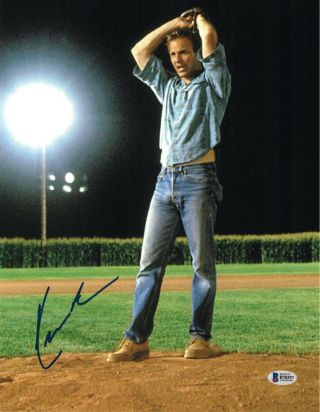 Kevin Costner Signed 11x14 Photo Field Of Dreams Beckett Bas Autograph Auto B