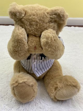 Mango York Yankees Plush Teddy Bear Brown NY Jersey Magnetic Paws 17 