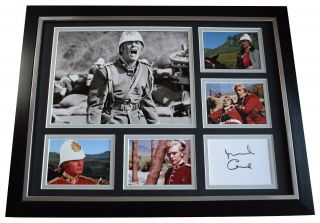 Michael Caine Signed Autograph 16x12 Framed Photo Display Zulu Film Aftal
