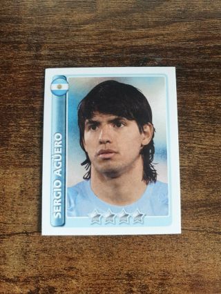 Very Rare Merlin Topps World Cup 2010 Sergio Aguero Argentina Sticker