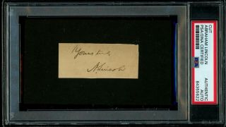 Abraham Lincoln President Signed Autograph Cut Psa/dna Authentic