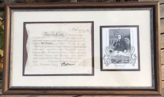 Declaration Of Independence Signer Robert Morris Autograph Document 1795