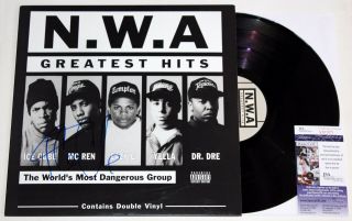 Ice Cube Signed Nwa Greatest Hits Lp Vinyl Record Predator Autographed,  Jsa