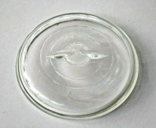 Vintage " Button Top " Lid For Regular Mouth Wire Bail Atlas,  Ball.  Canning Jar