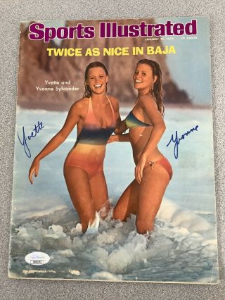 Yvette Sylvander Signed Sports Illustrated Mag Swimsuit Autograph Jsa W/ Yvonne