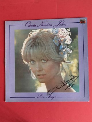 Olivia Newton - John Very Rare Love Songsvinyl Album Signed