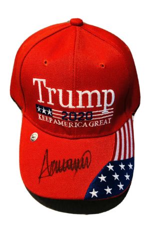 Rare 2020 Donald Trump Autographed Signed Limited Ed Stitched Flag Maga Hat