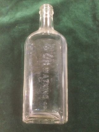 Medicine Bottle " The J.  R.  Watkins Co.  " Vintage 8 ½ " Tall
