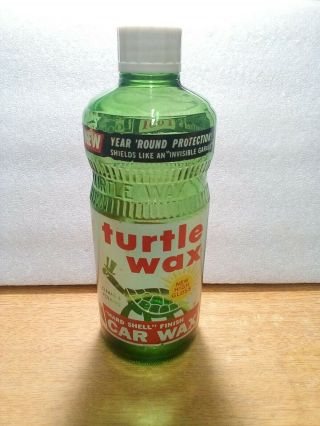 Vintage Turtle Wax High Gloss Car Wax 1965 (painted Label)