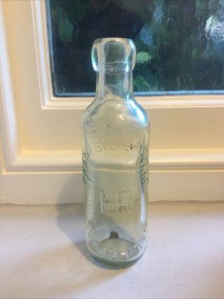 Small Blob Top Cylinder Bottle Frank Billingham Netherton (black Country)