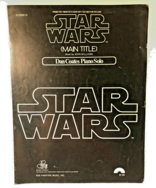 Star Wars Main Title Dan Coates Piano Solo Sheet Music Fanfare March 1977