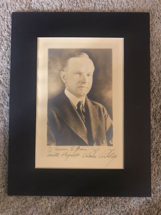 Calvin Coolidge Signed Photgraph