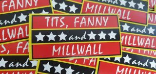 Pack Of 25 8x4cm Millwall Football/ultras Stickers