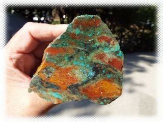 Rough Apache Chrysocolla Stone Rare And Colorful - Cabbing / Polishing - Mexico