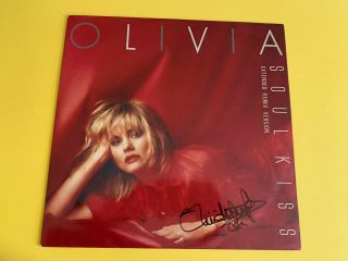 Olivia Newton - John Rare Signed Soul Kiss 12” Remixes Netherlands Promo