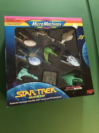1993 Micro Machines Special Limited Edition Star Trek Collector Set - Box