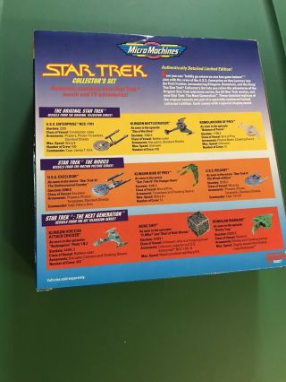 1993 Micro Machines Special Limited Edition Star Trek Collector Set - Box 2