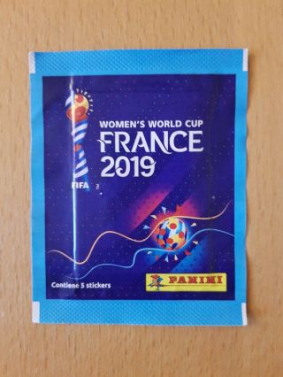 Panini Tüte Wm Wc 2019 Brasilian.  Version " 5 Stickers " Very Rare France Women