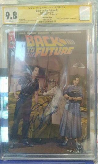 Cgc Signature Series 9.  8 Back To The Future 1 Con Ed Signed By Michael J Fox