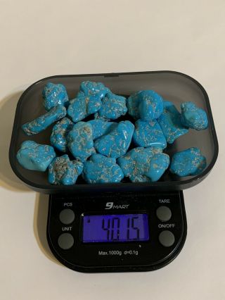 400ct Natural Sleeping Beauty Turquoise Rough Nuggets