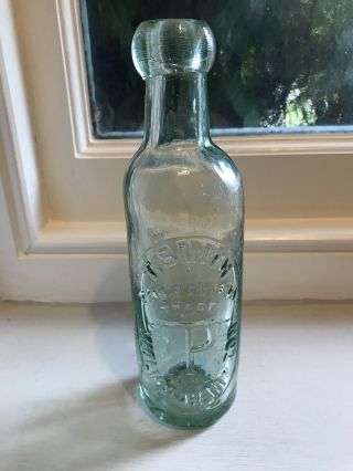 Small Blob Top Cylinder Bottle T Smith Wolverhampton.