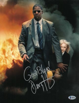 Denzel Washington Signed Autograph Man On Fire 11x14 Photo Beckett Bas 3