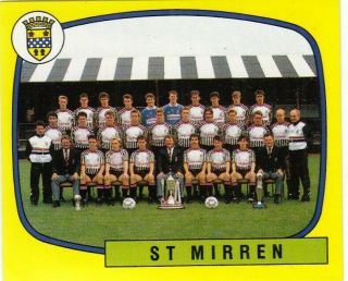 Panini Football Sticker 1988 - St Mirren Team Photo No.  566