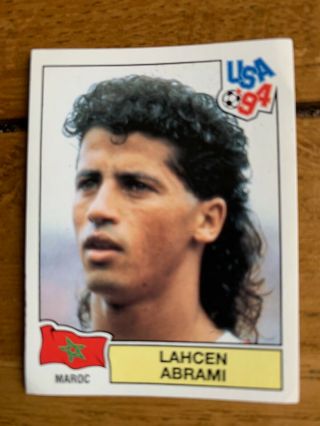 Panini Usa 94 World Cup 1994 Sticker Green Backs 378 Lahcen Abrami