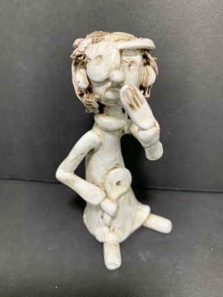 Vintage Bencini Pottery Figurine Eye Doctor Ophthalmologist Italy Signed