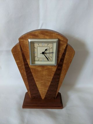 Art Deco Clock - Good - Runs On Battery