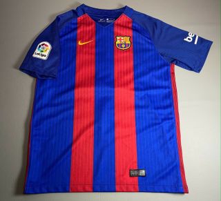 Nike Dri Fit Lionel Messi 10 Fcb Barcelona Soccer Jersey 2016 | Youth Kids Xl