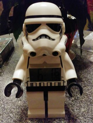 Lego Star Wars Stormtrooper Storm Trooper Alarm Digital Clock