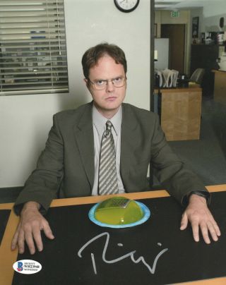 Rainn Wilson " The Office " Autograph Signed Dwight Schrute 8x10 Photo Beckett 19