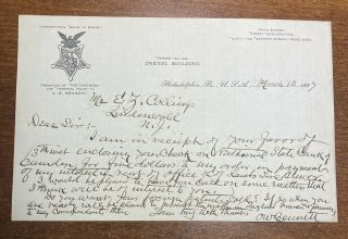 Civil War Medal Of Honor Recipient O.  W.  Bennett - Handwritten Letter 1897