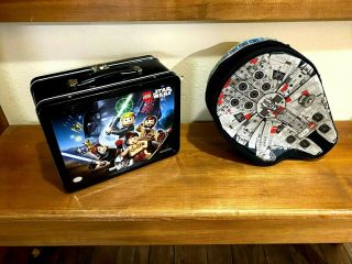 Lego Star Wars Metal Lunch Box & Soft Plastic Container For Lego Star Wars Figur