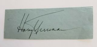 President Harry S.  Truman Signed Autographed Cut Signature with FDC Dated 1984 2