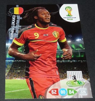 Lukaku Diables Belgique BelgiË Football Card Panini Fifa World Cup Brasil 2014