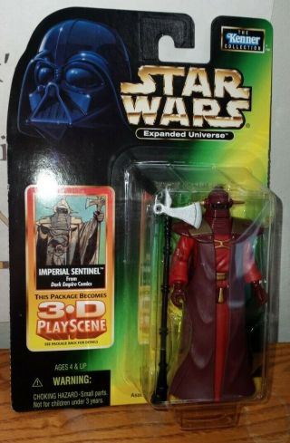 1998 Star Wars Expanded Universe Imperial Sentinel Figure In Package Mib