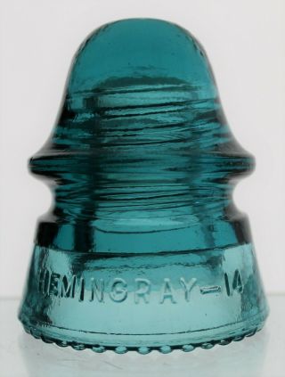 Blue Cd 160 Hemingray - 14 Made In U.  S.  A.  Glass Insulator