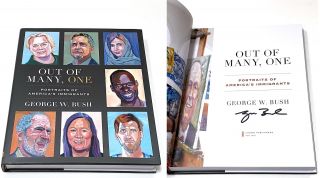 George W.  Bush " Out Of Many,  One " Autographed Portraits Hardcover Book