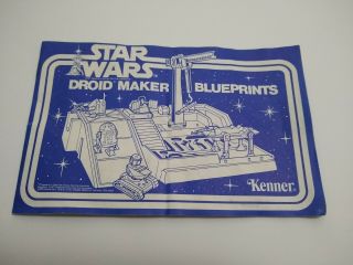 Kenner Star Wars Droid Maker Blueprints 1979