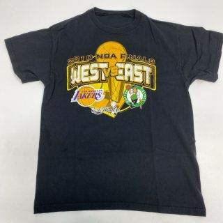Nba T - Shirt Mens S Black 2010 Nba Finals Los Angeles Lakers Vs Boston Celtics