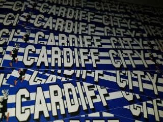 Last Pack Cardiff City 15x3cm Stickers Pack Of 25.  Ultras Football Stickers.