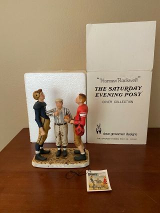 Vintage Norman Rockwell “the Toss” Porcelain Figurine By Dave Grossman 1980