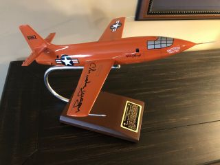 Chuck Yeager Signed X - 1 Model 1/32 Scale Plane Rocket Danbury