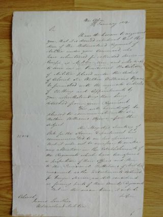 Lord Palmerston - Prime Minister - War Office Military - Autograph Letter 1814