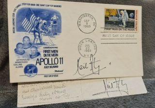 Neil Armstrong Signed First Day Cover Moon Landing