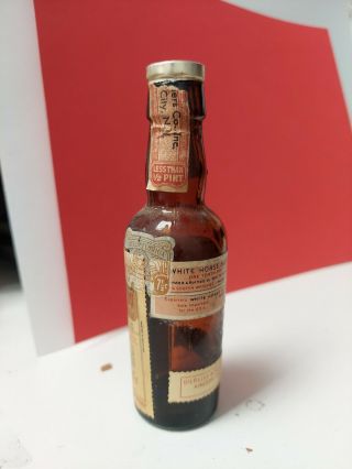 Empty Vintage Mini Bottle White Horse Cellar Blended Scotch Whiskey 5 