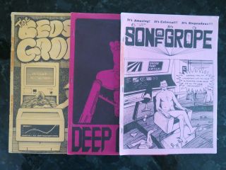 (3) 1970’s Star Trek Fanzine Slash Bedside Deep Son Of Grope